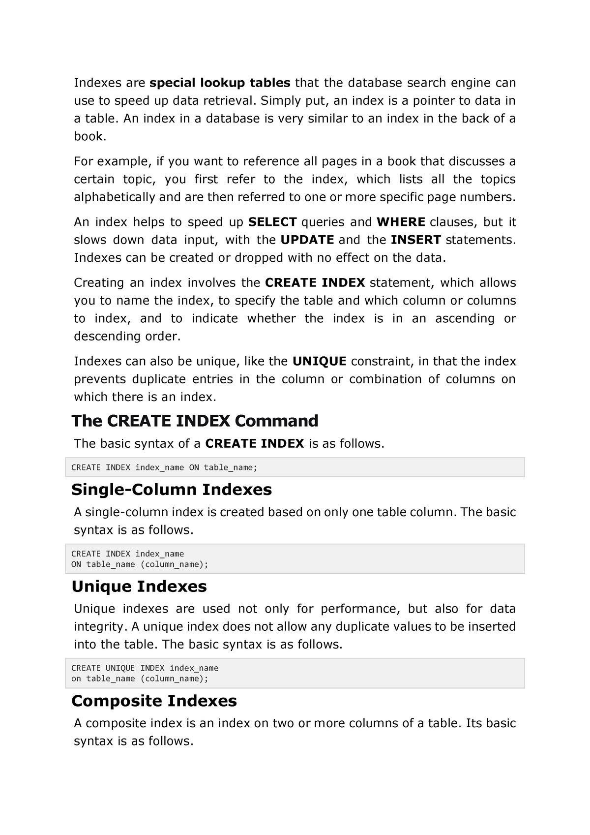 index-and-create-index-command-indexes-are-special-lookup-tables-that