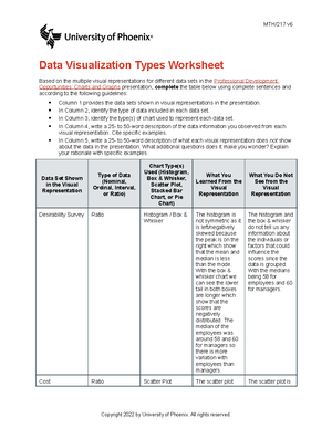 [Solved] MTH217 Statistics I Wk 5 Summative Assessment Plan Review due ...
