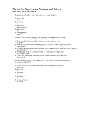 Chap 4 - Project Management - Chapter 4 - Defining The Project Multiple ...