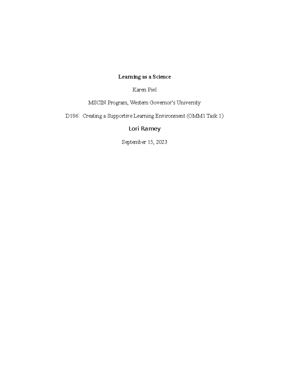 Western Governors Student Portal - 96tw4n3