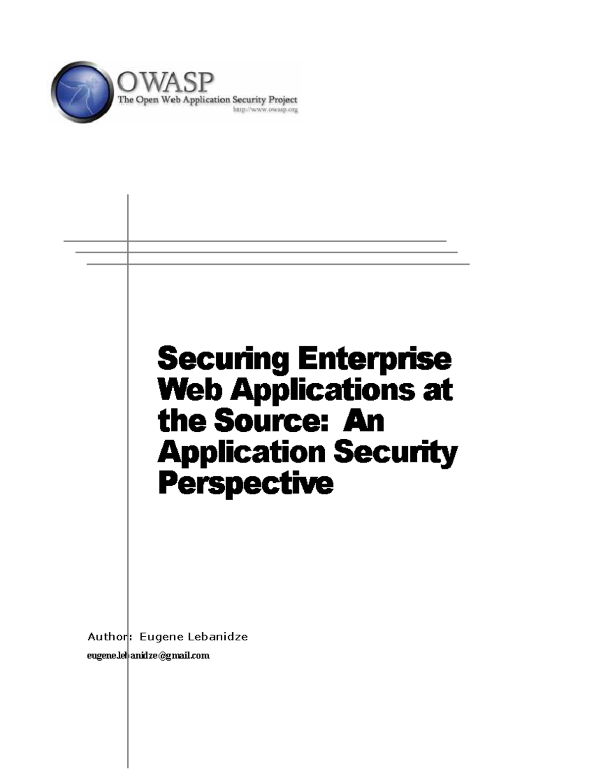 Securing Enterprise Web Applications At The Source Securing