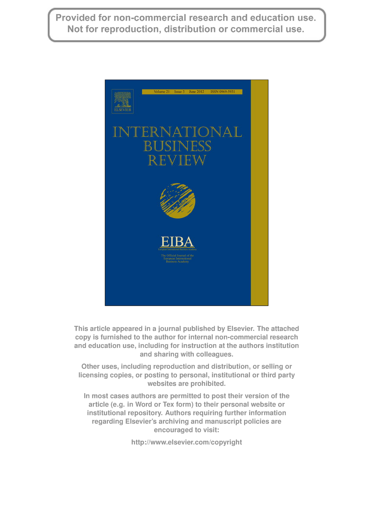 1 Regional Integration And The International Strategies Of Large European Firms Article Week 1 Studeersnel