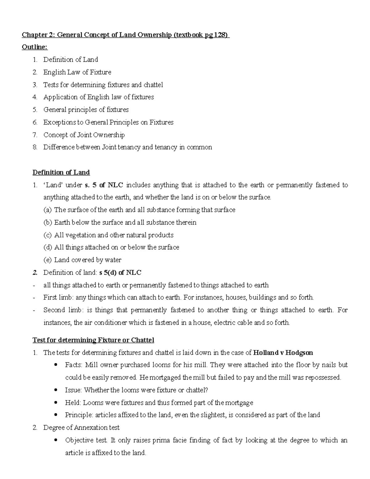 Chapter 2 General Concept Of Land Ownership Chapter 2 General 