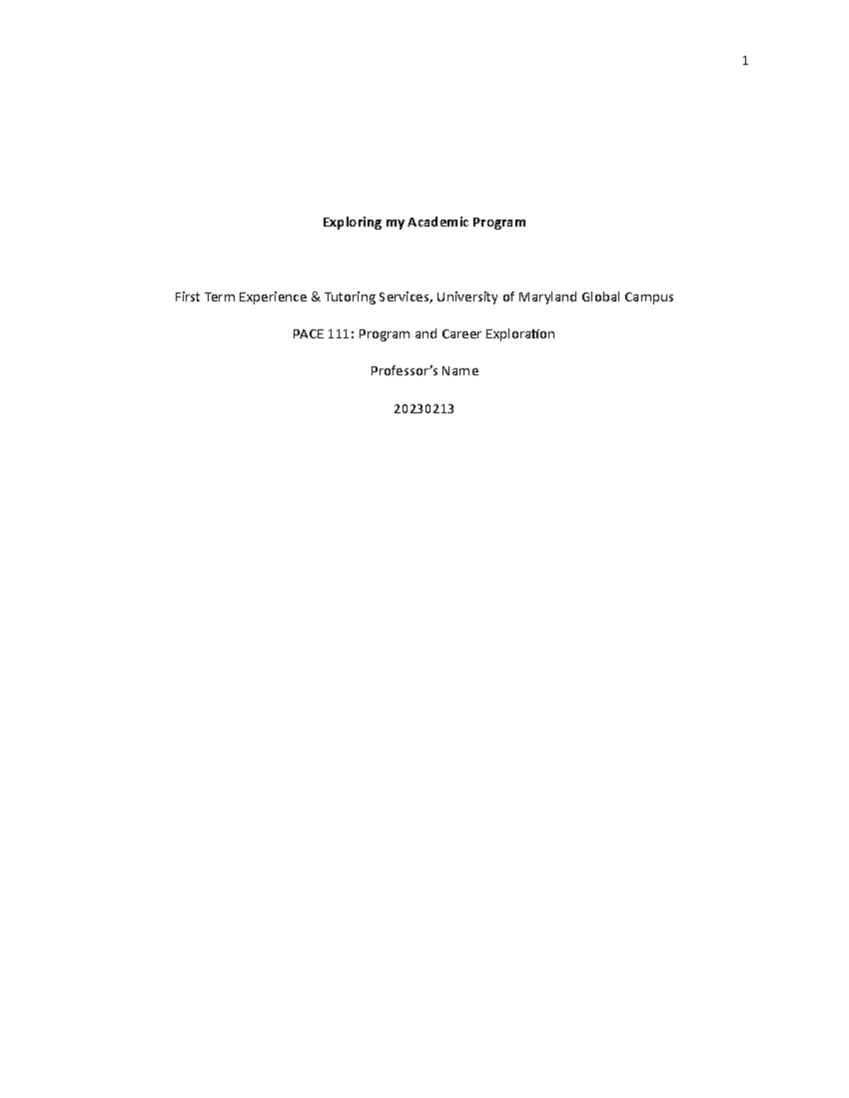 Unit 4 Assignment Finished - Exploring my Academic Program First Term ...