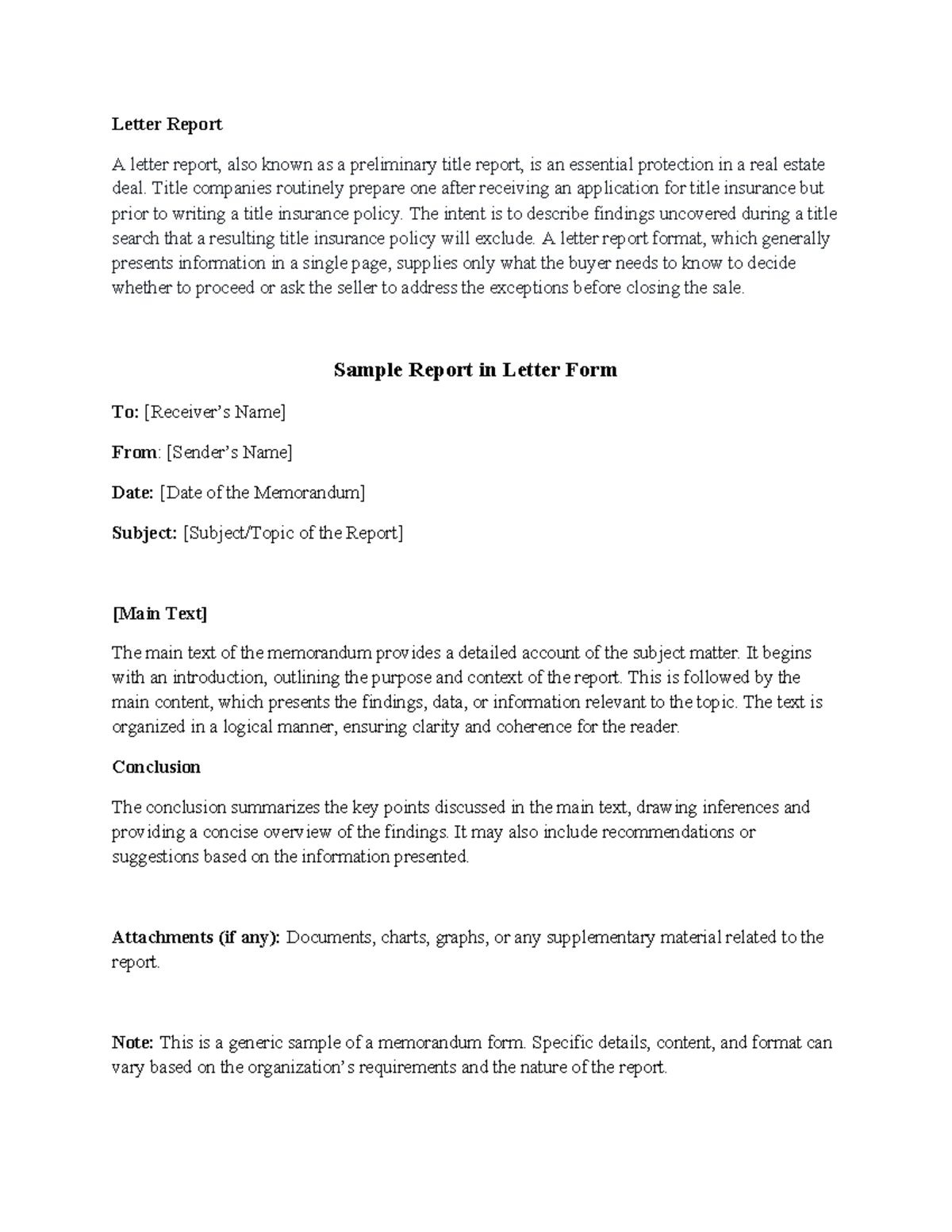 Assignment dfgh Letter Report A letter report, also known as a
