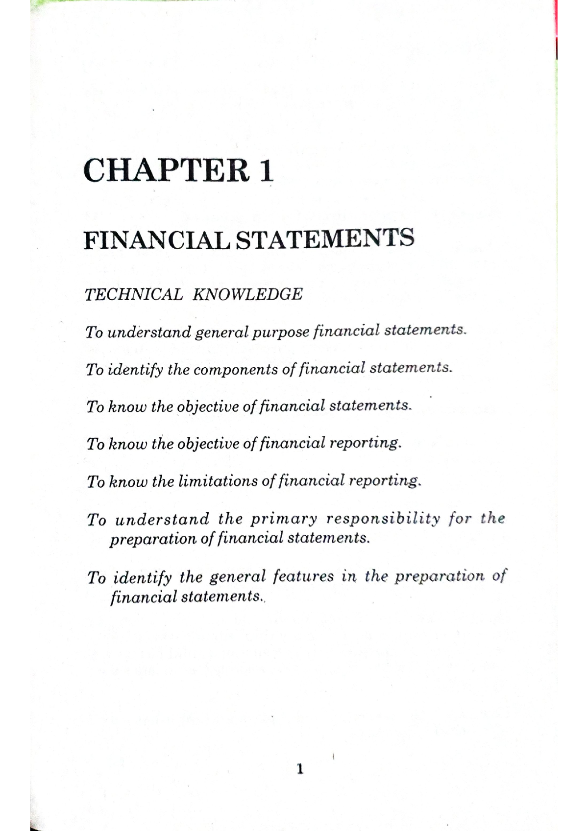 Chapter 1 Financial Statements - BS Accountancy - Studocu