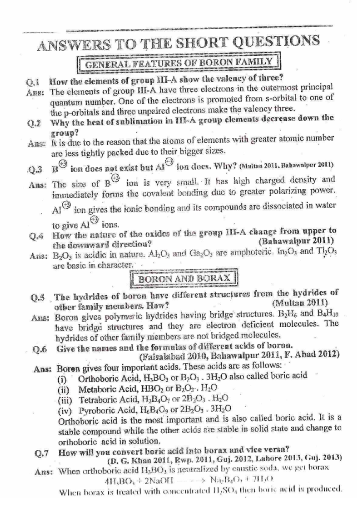 2nd Year Chemistry Chapter 3(www - Computer Science - Studocu