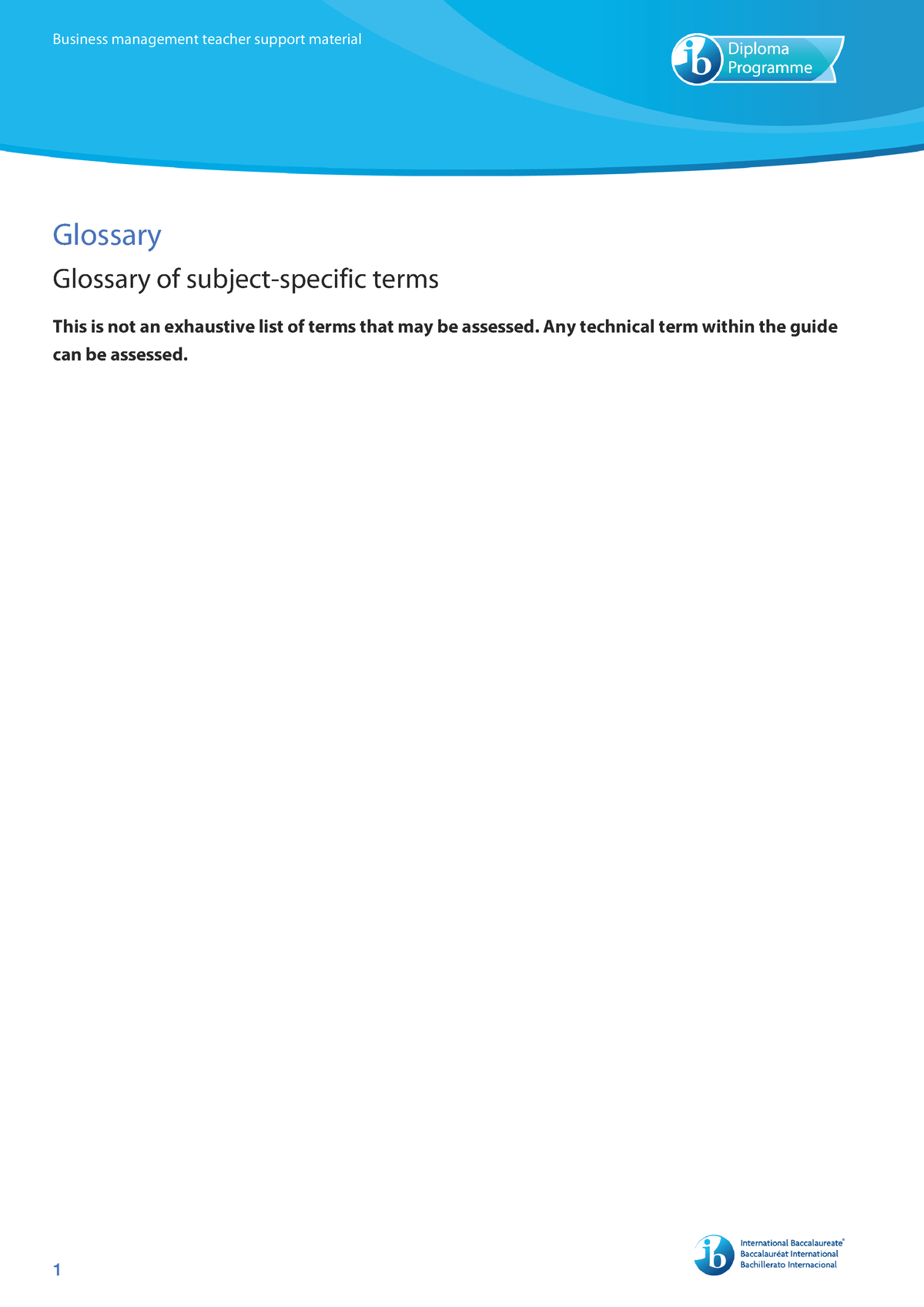 Glossary - Q te sirva - Glossary Glossary of subject-specific terms 