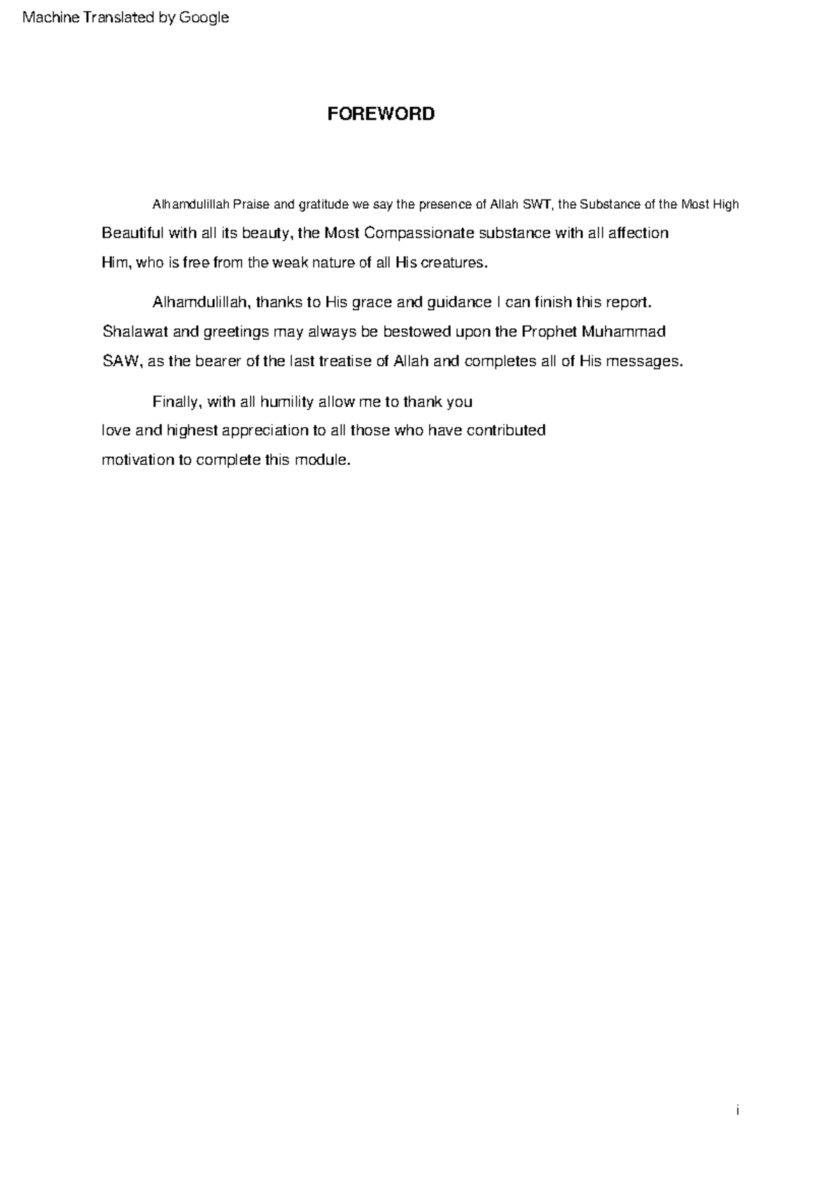 Modul Matlab (english) FOREWORD Alhamdulillah, thanks to His grace