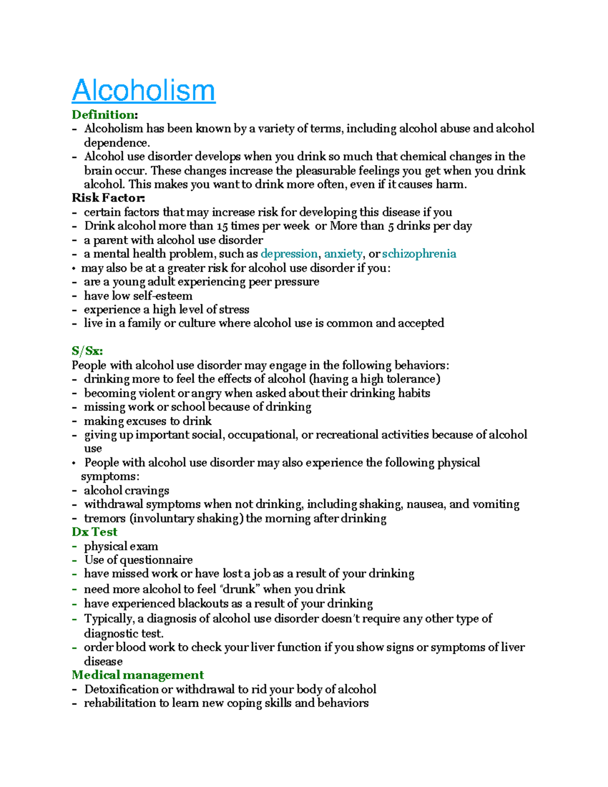 Psyche Alcoholism Definition Alcoholism has been known by a variety