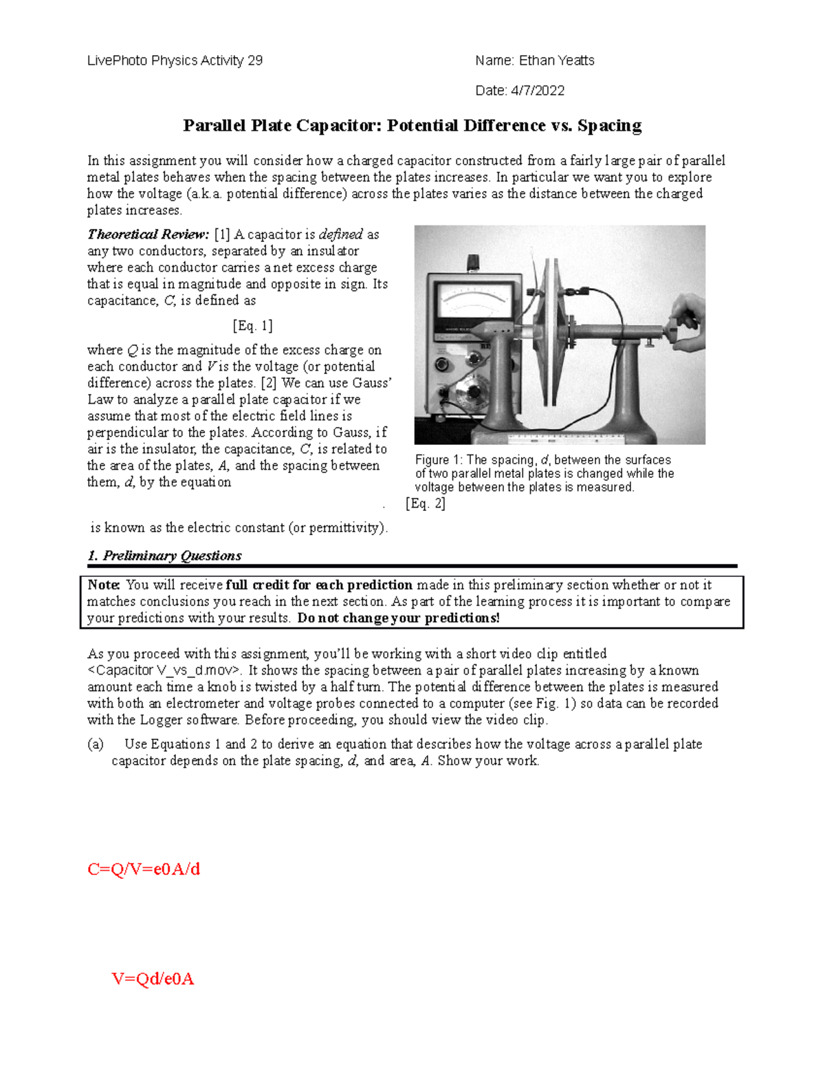 202 - Lab 06 Capacitor Spacing - Ethan-Yeatts - d LivePhoto Physics ...
