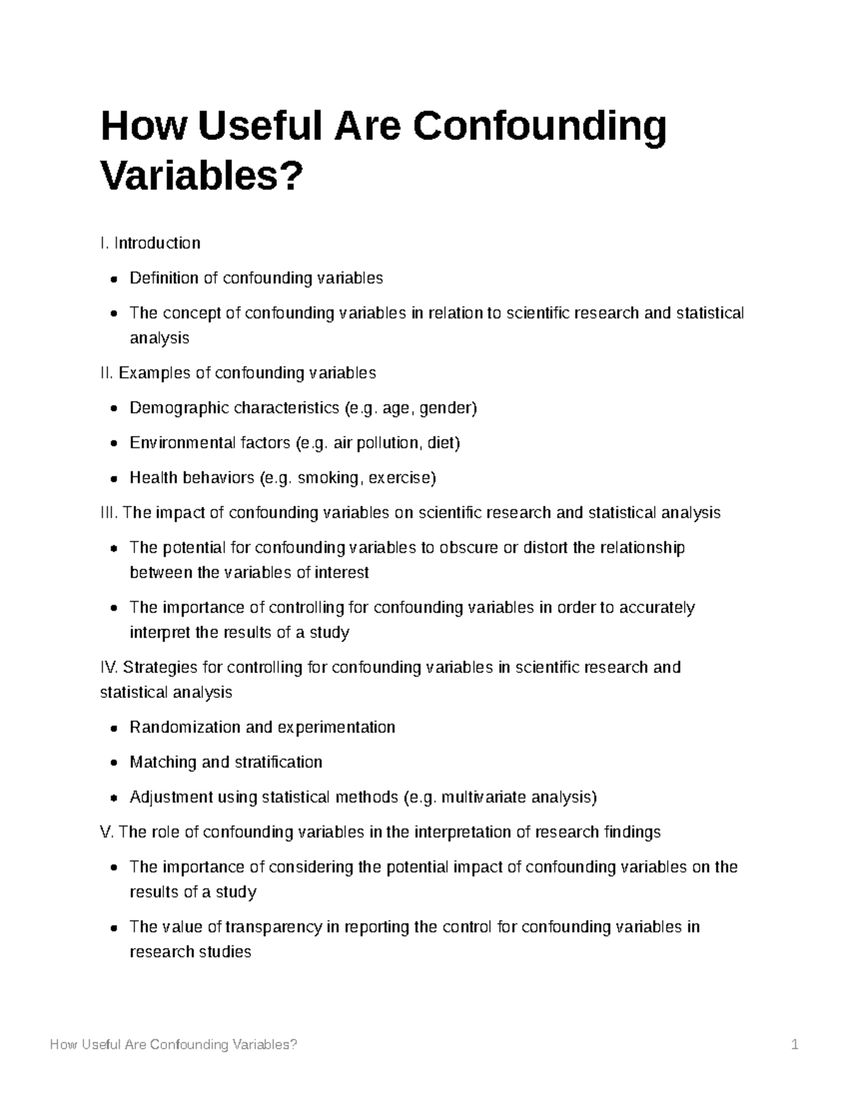 How Useful Are Confounding Variables - Introduction Definition Of ...