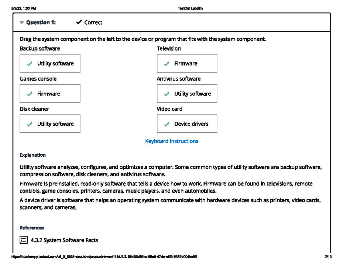 4 3 18 Testout QUIZ Quiz IT200 SNHU Studocu