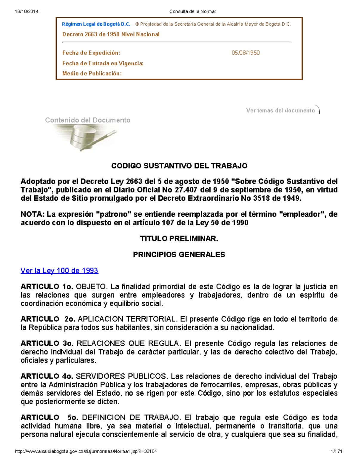 Codigo- Sustantivo-DEL- Trabajo- Decreto-LEY-2663-DE-1950-16 10 2014 ...