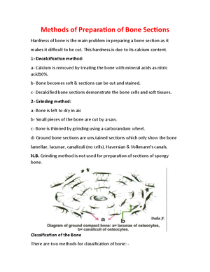 Histology First Lecture - General Histology - Studocu