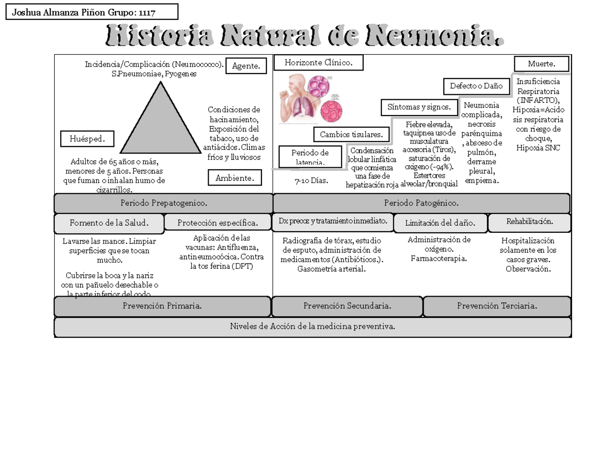 Historia Natural de los síndromes pleuropulmonares Joshua Almanza Piñon