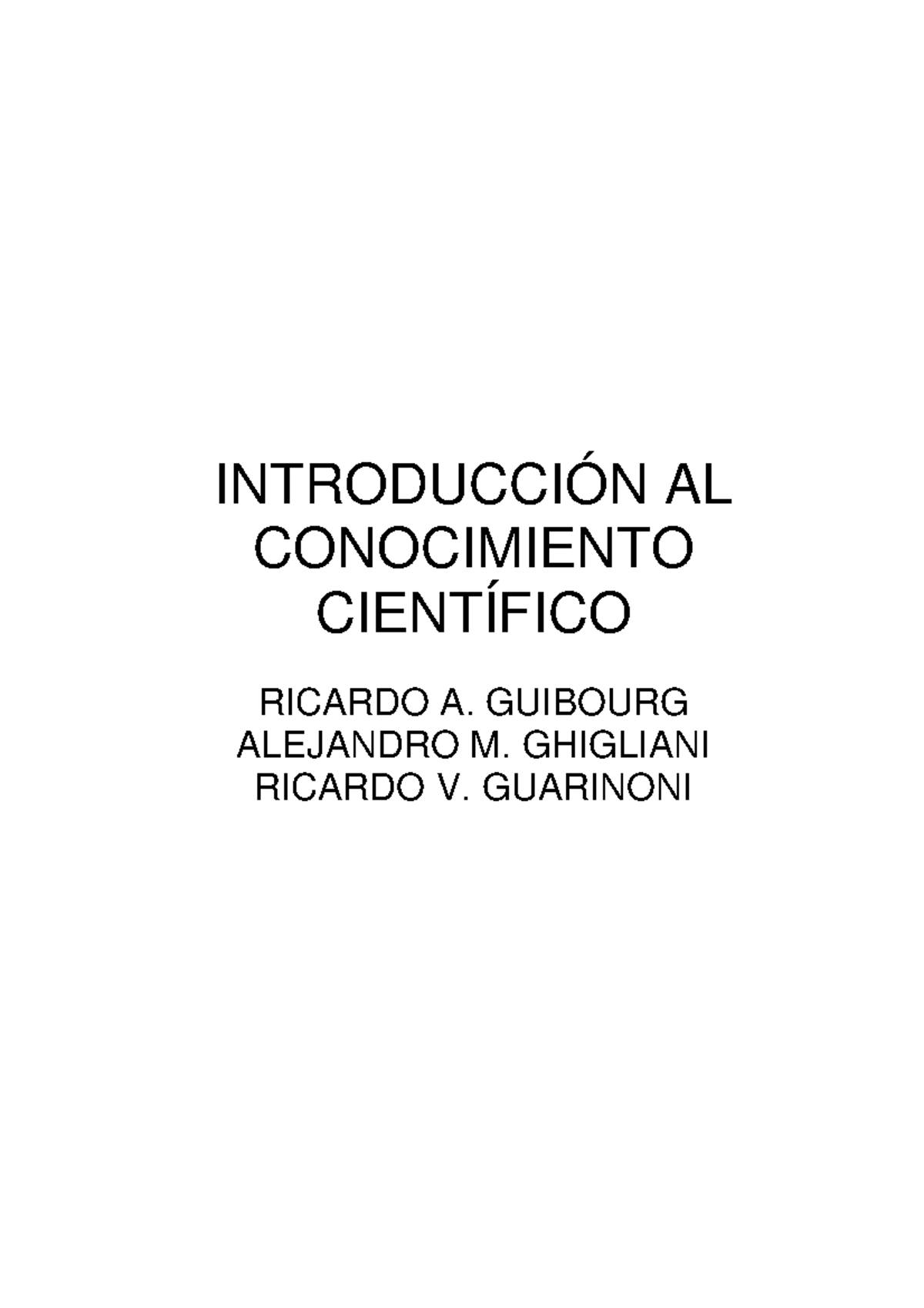 Introduccion al pensamiento cientifico - Teoria del Derecho ,Civil ...