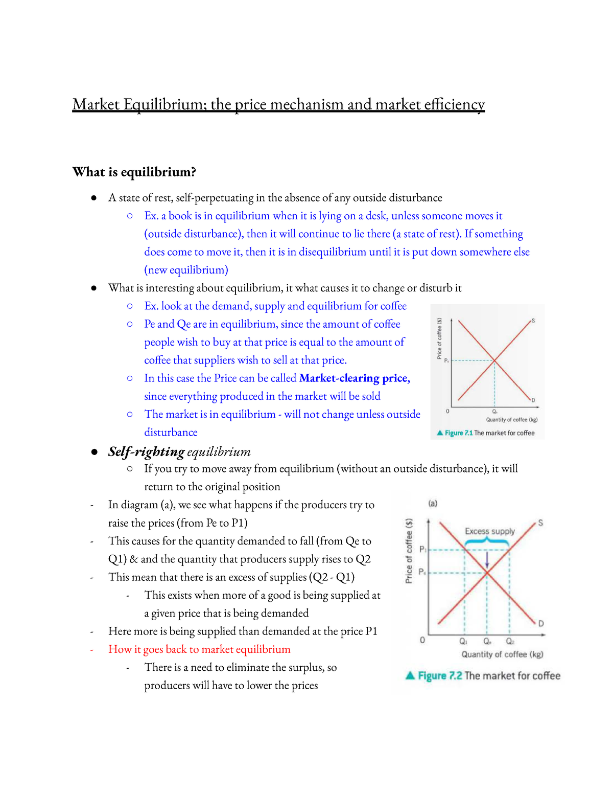 assignment 1 market equilibrium analysis