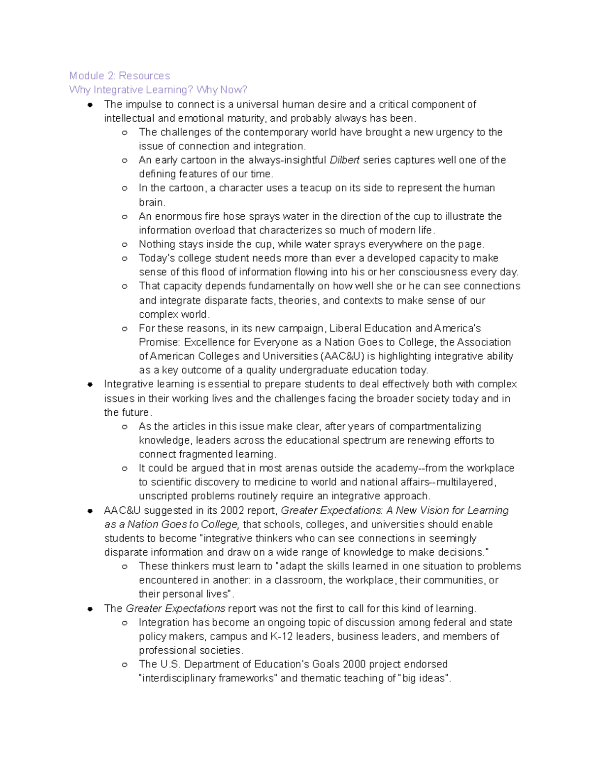 Module 2 Resources and Chapter 3 Reading Notes (M2) - Module 2 ...