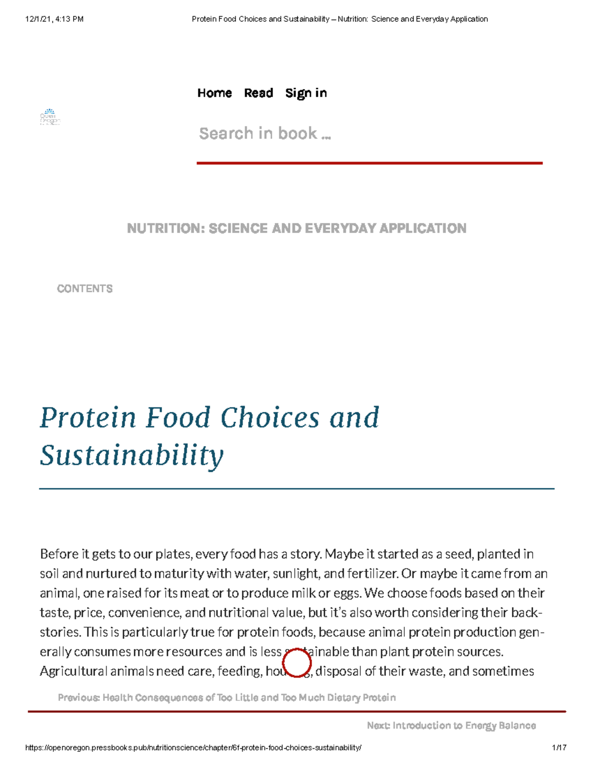 ch 6 case study protein adequacy