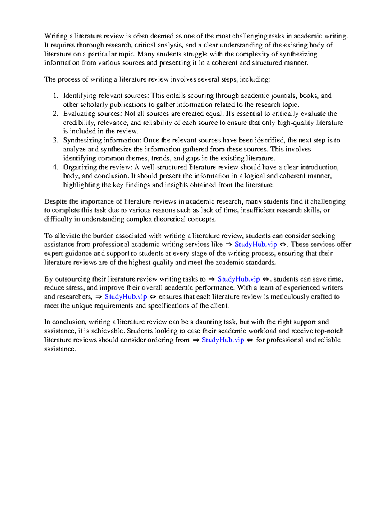 Write A Literature Review Format - Writing a literature review is often ...