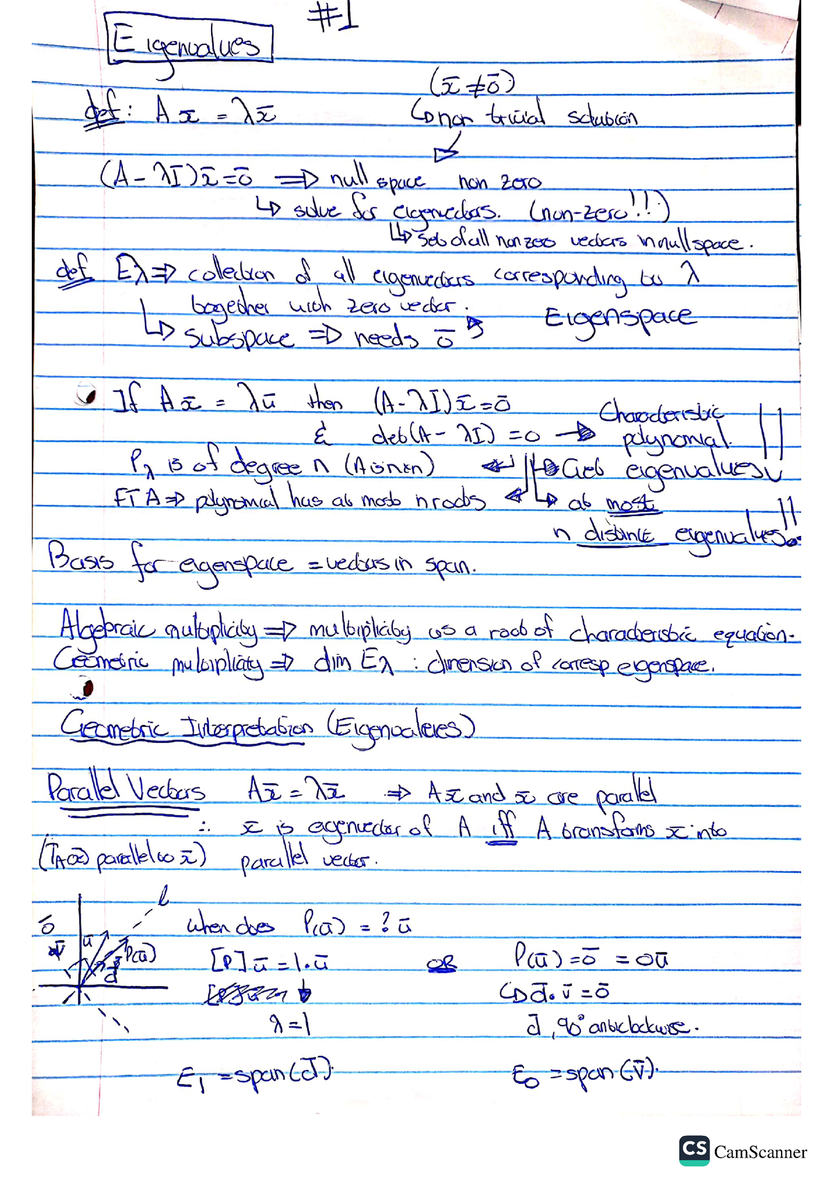 Eigenvalues and Similarity - WTW 211 - CamScanner CamScanner - Studocu