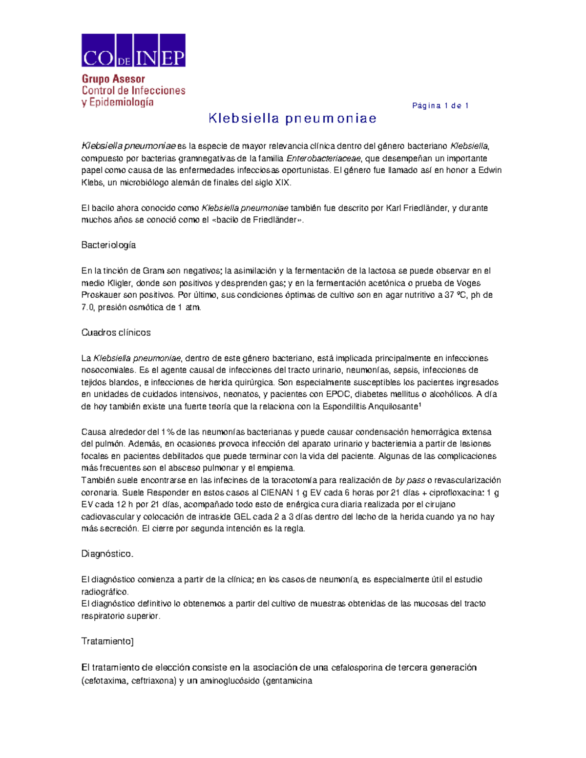 Klebsiella pneumoniae ii - El fue llamado en honor a Edwin Klebs, un de ...