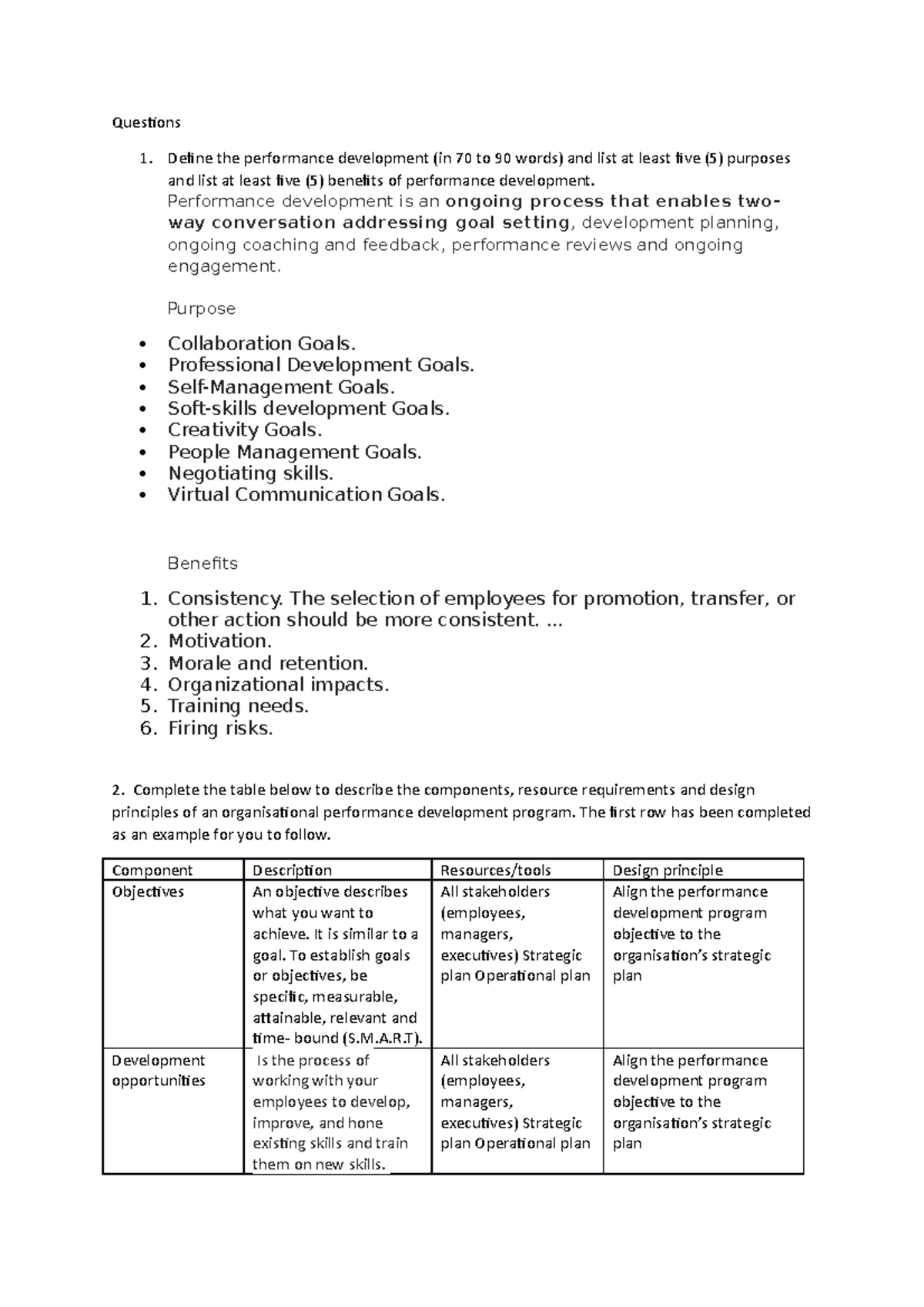 Bsbhrm 611 Contribute TO Organisational Performance task 1 ivan ...