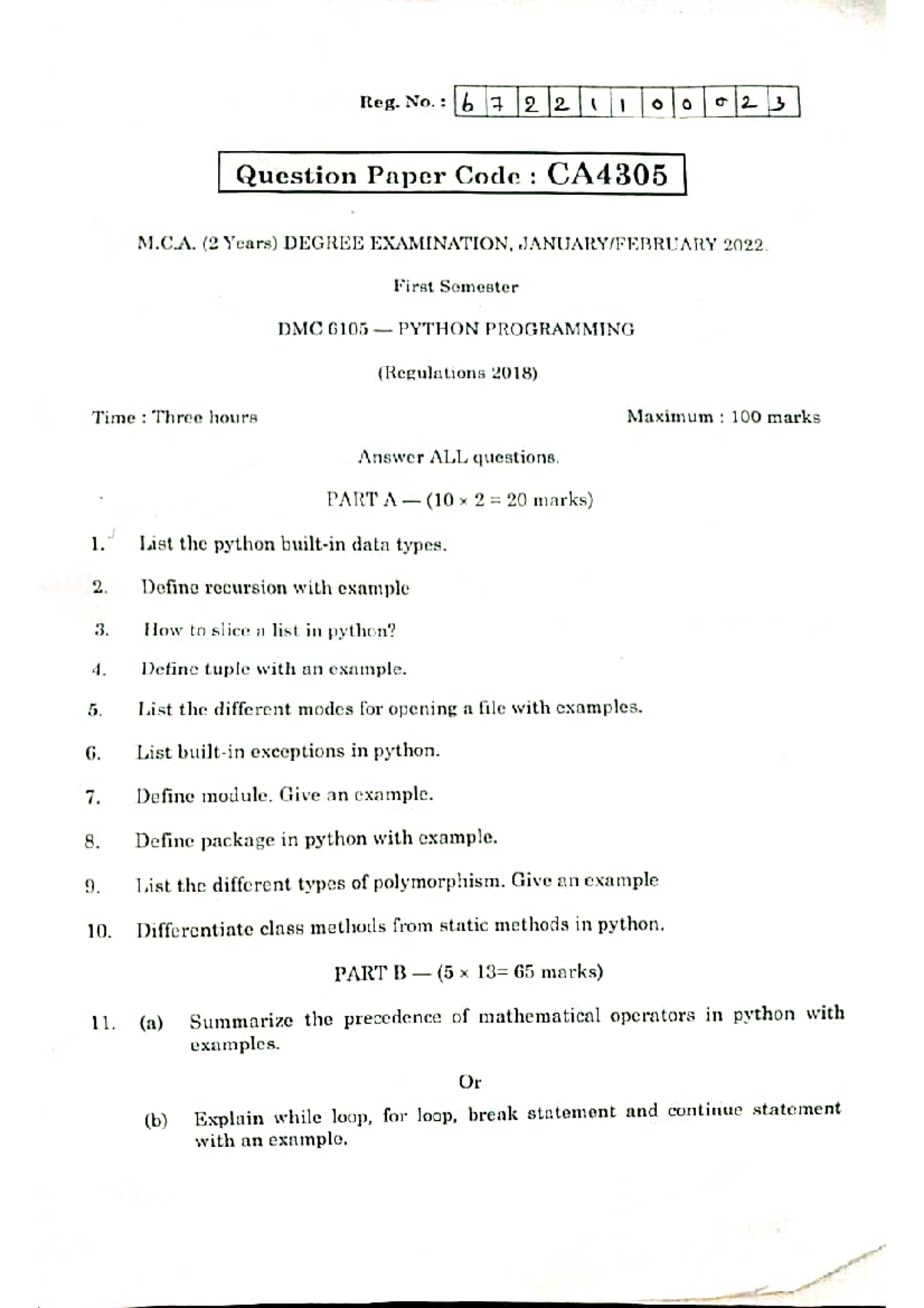 Python - Test - Basic Electrical and Electronics Engineering - Studocu