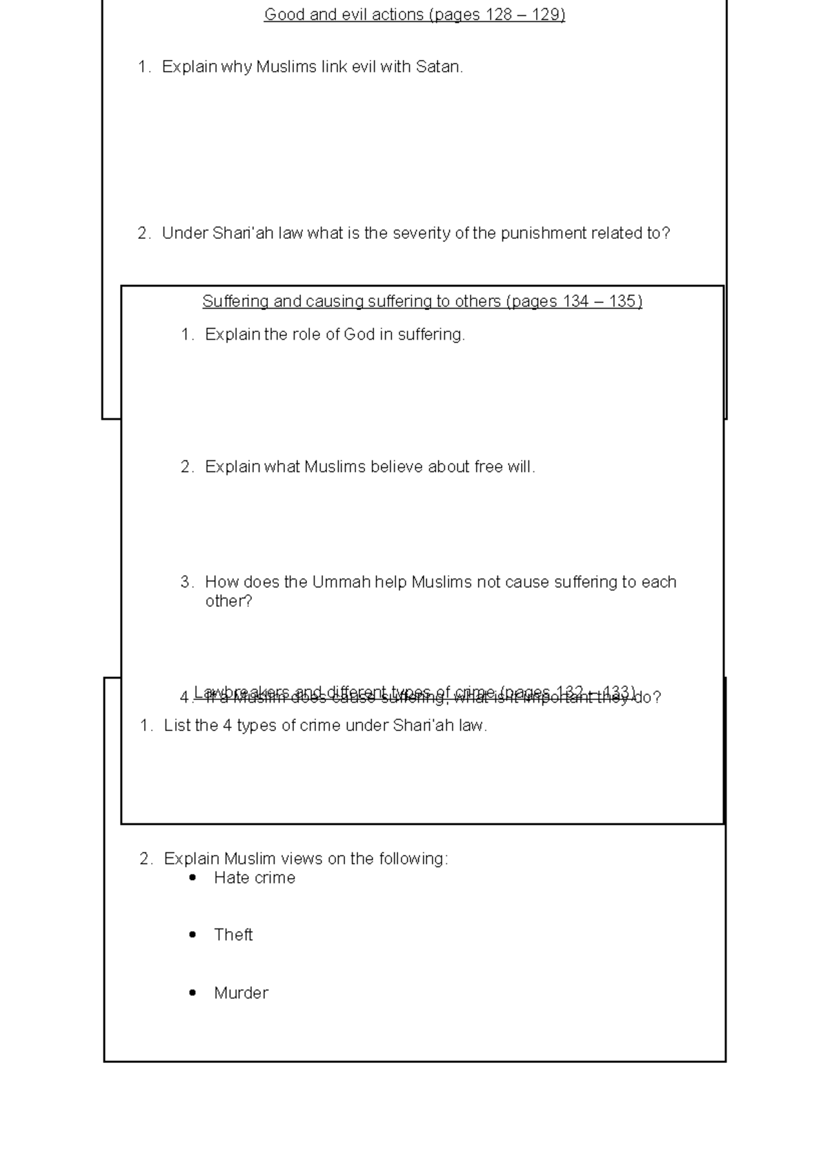 Y10 Crime and Punishment Islam 26.09.17 - Crime and Punishment – Islam ...