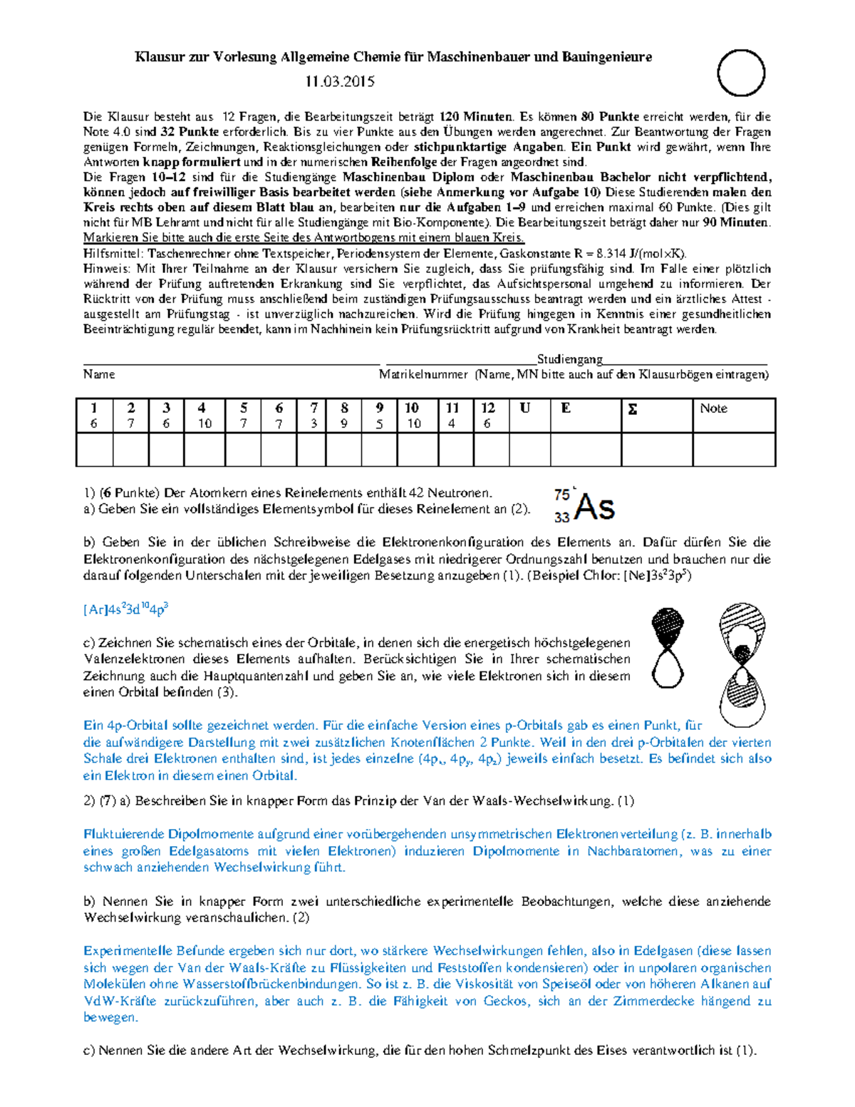 Klausur 2015 Fragen Und Antworten Studocu