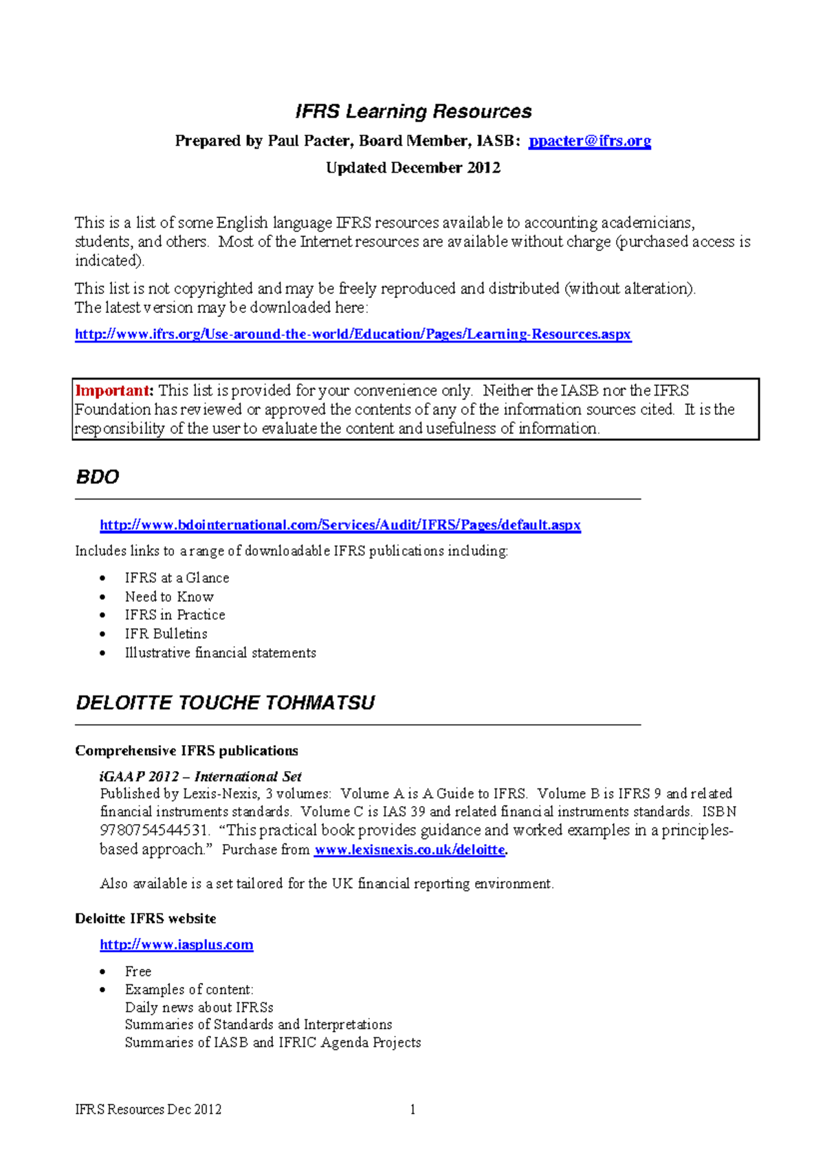Ifrsresources (Dec 2012 ) - IFRS Learning Resources Prepared Paul ...