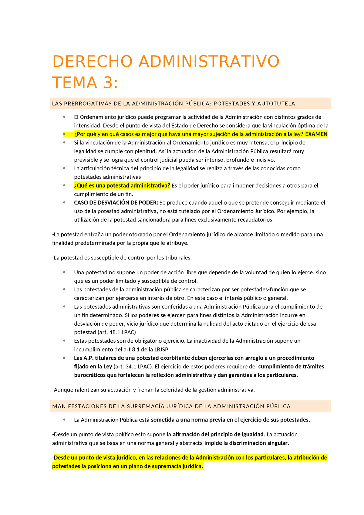 Derecho Administrativo TEMA 3 - DERECHO ADMINISTRATIVO TEMA 3: LAS ...