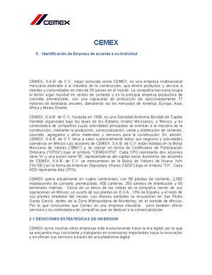 Evidencia 2 cemex 23-10-2020EVIDENCIA 2 DE CONTABILIDAD - Nombre del ...