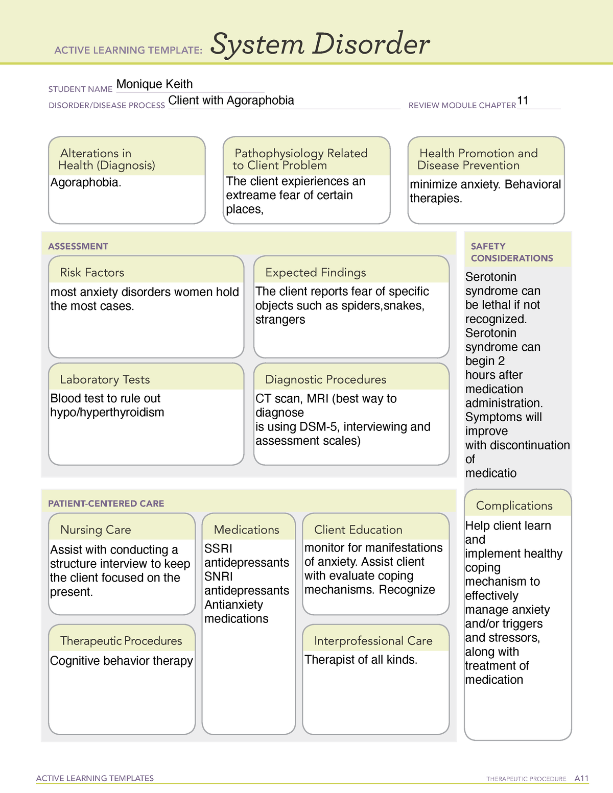 8 - System templet for agoraphobia - ACTIVE LEARNING TEMPLATES ...