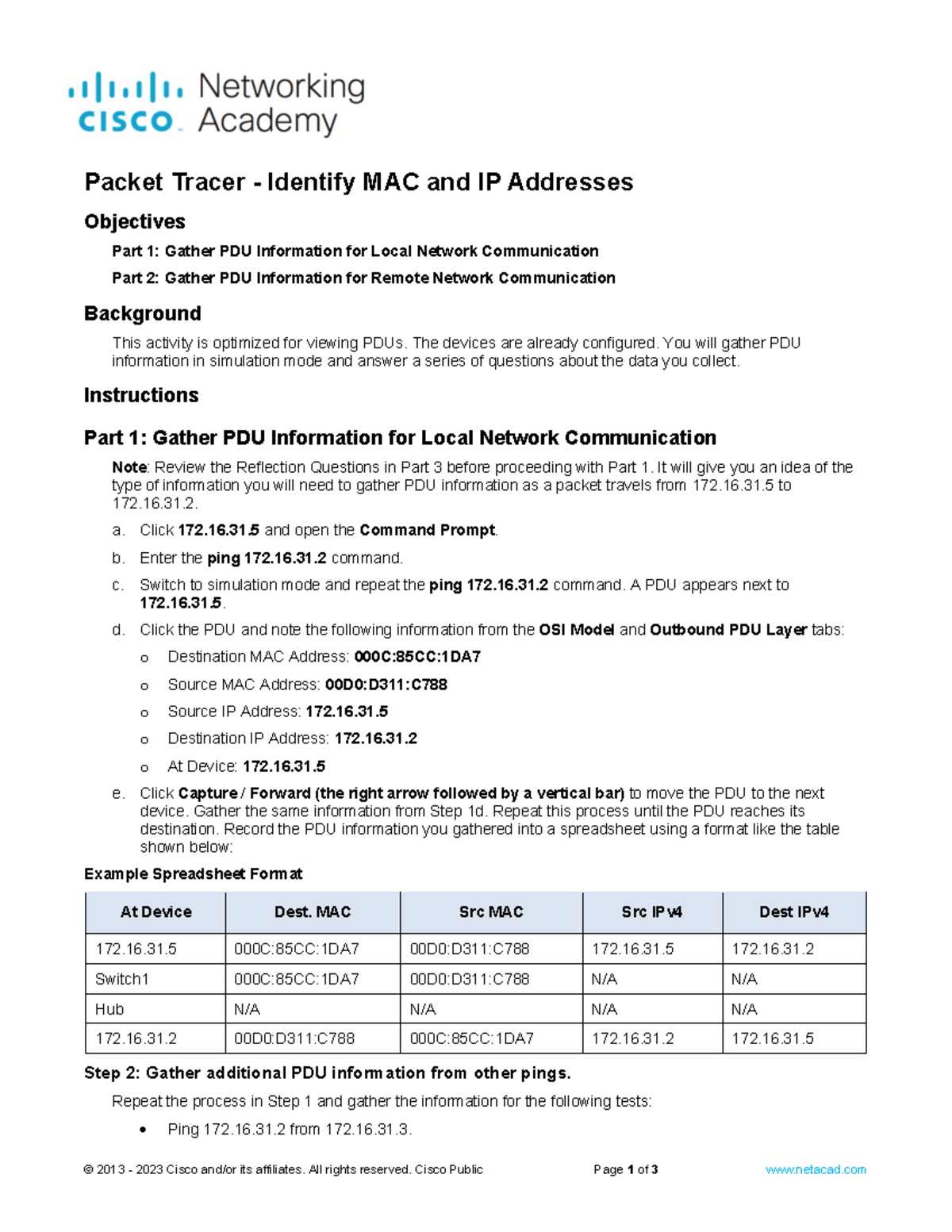 Lab+9 - aaddxccdscdcczx - 2013 - 2023 Cisco and/or its affiliates. All ...