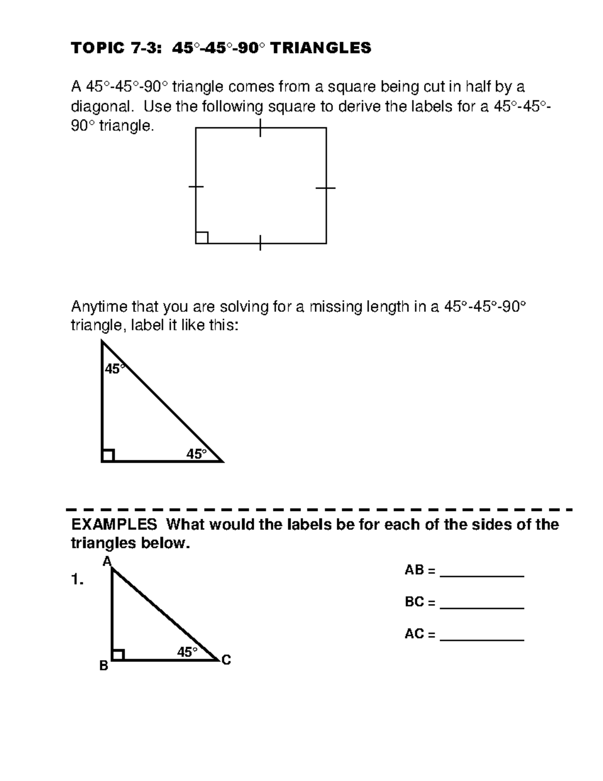 topic-7-3-45-45-90-triangles-topic-7-3-45-45-90-triangles-a-45-45