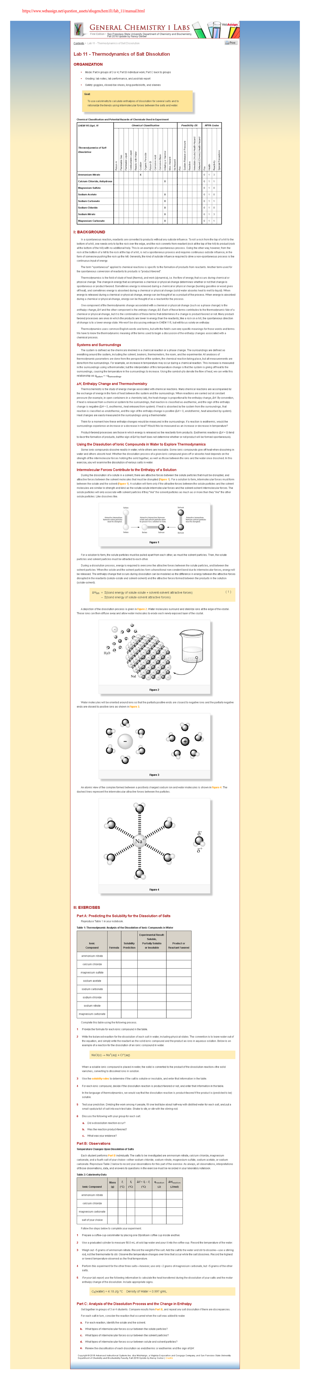 Lab 11 Thermodynamics of Salt Dissolution(2016U Contents > Lab 11 Thermodynamics of Salt