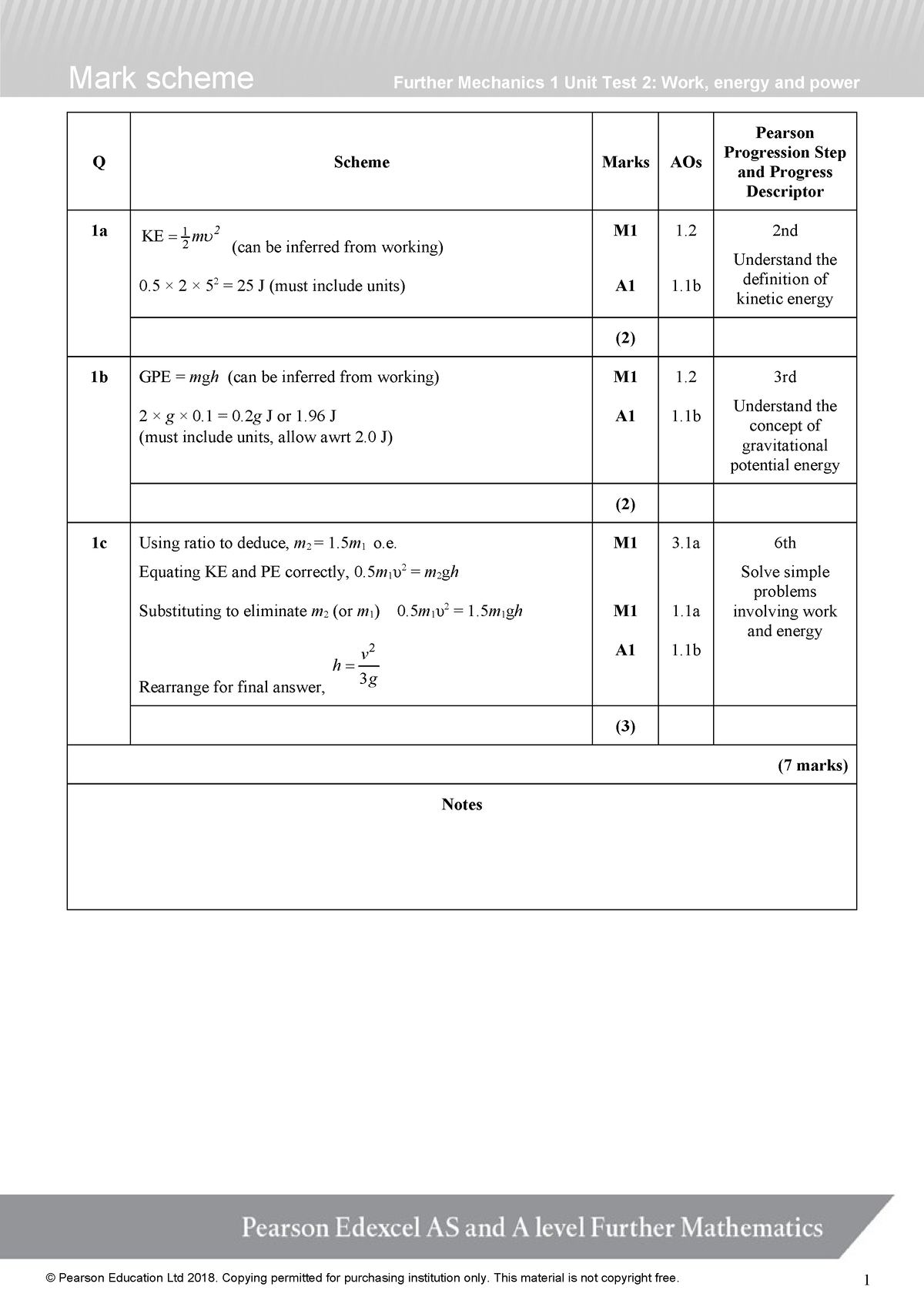 Pdfcoffee - oik - Q Scheme Marks AOs Pearson Progression Step and ...