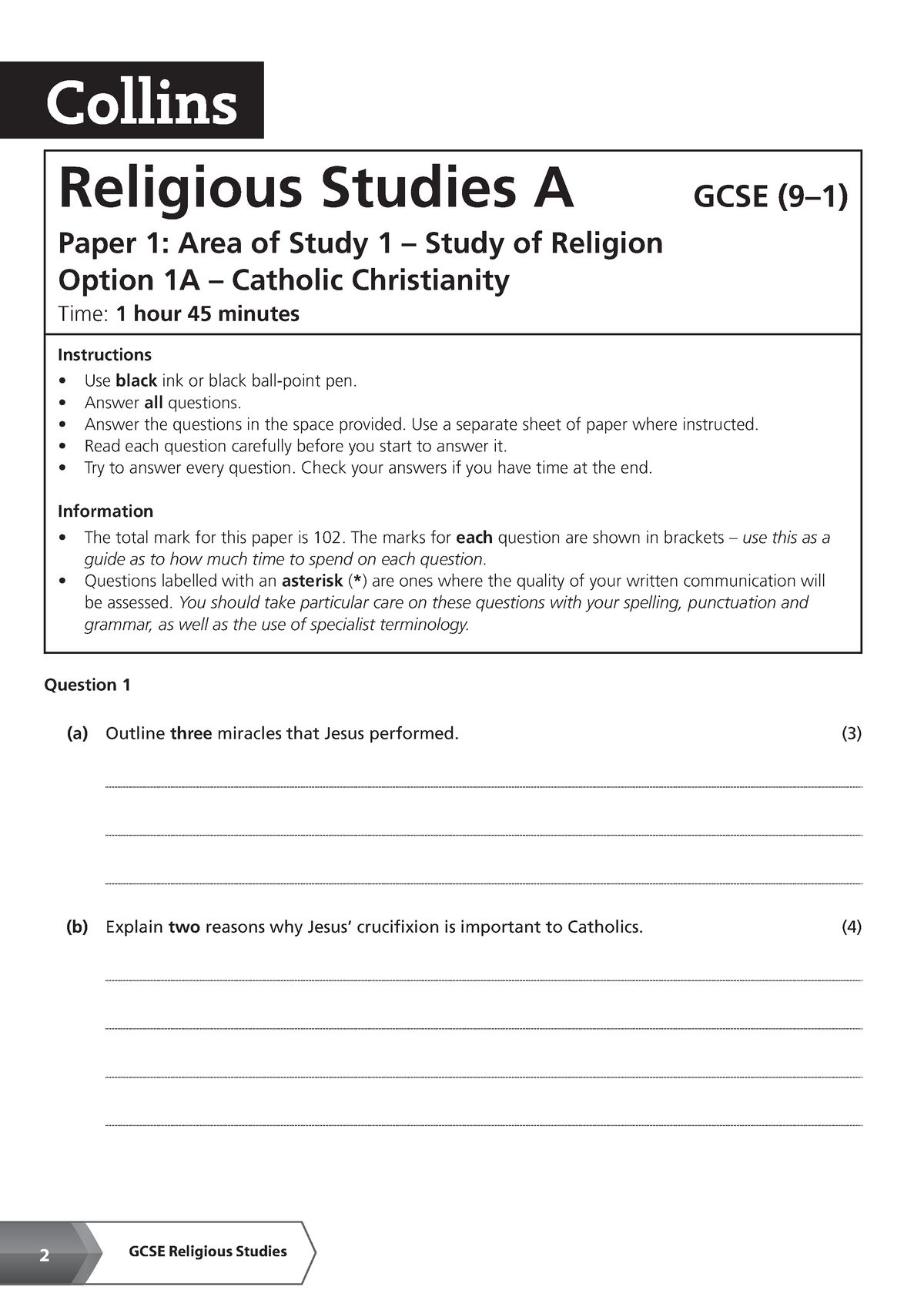 bgcse religious education past papers pdf