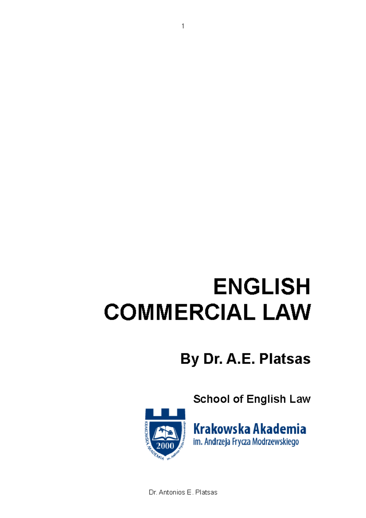 English Commercial Law Module Handbook-updated - 1 ENGLISH COMMERCIAL ...