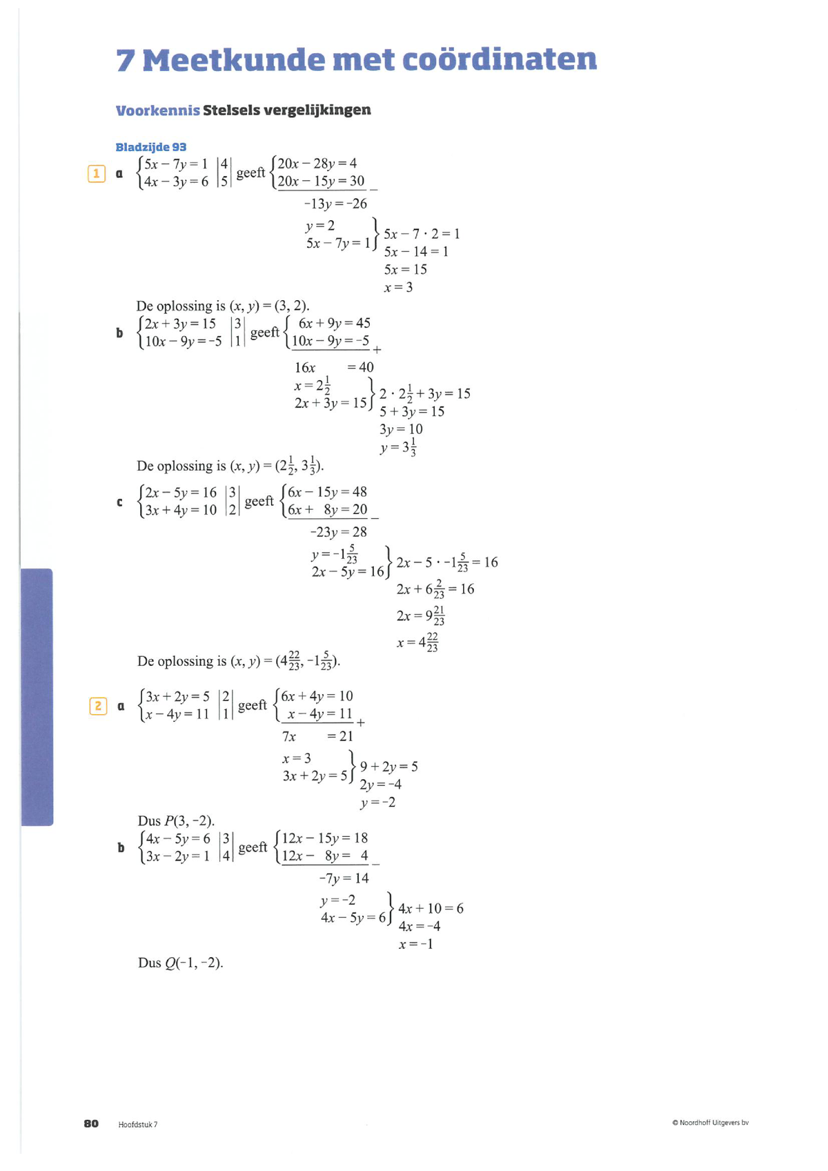 Vwo-wi B-Deel2 Hoofdstuk 7 Meetkunde Met Coördinaten - Wiskunde B ...