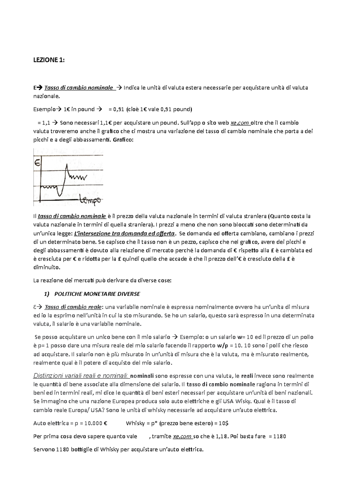 lezione-1-revisione-aziendale-lezione-1-e-tasso-di-cambio-nominale