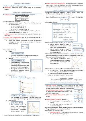 ECON2101 Week 5 Problems - ECON2101 Week 5 Banerjee Problems 1 ECON2101 ...