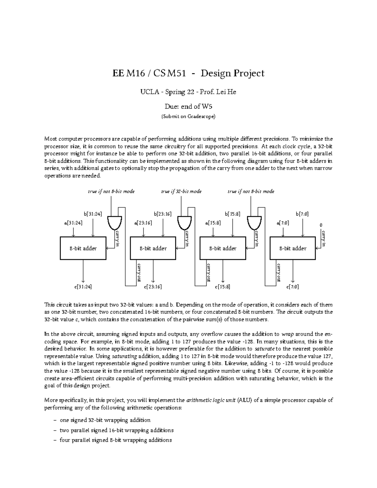 Project - EE M16 / CS M51 - Design Project UCLA - Spring 22 - Prof. Lei ...