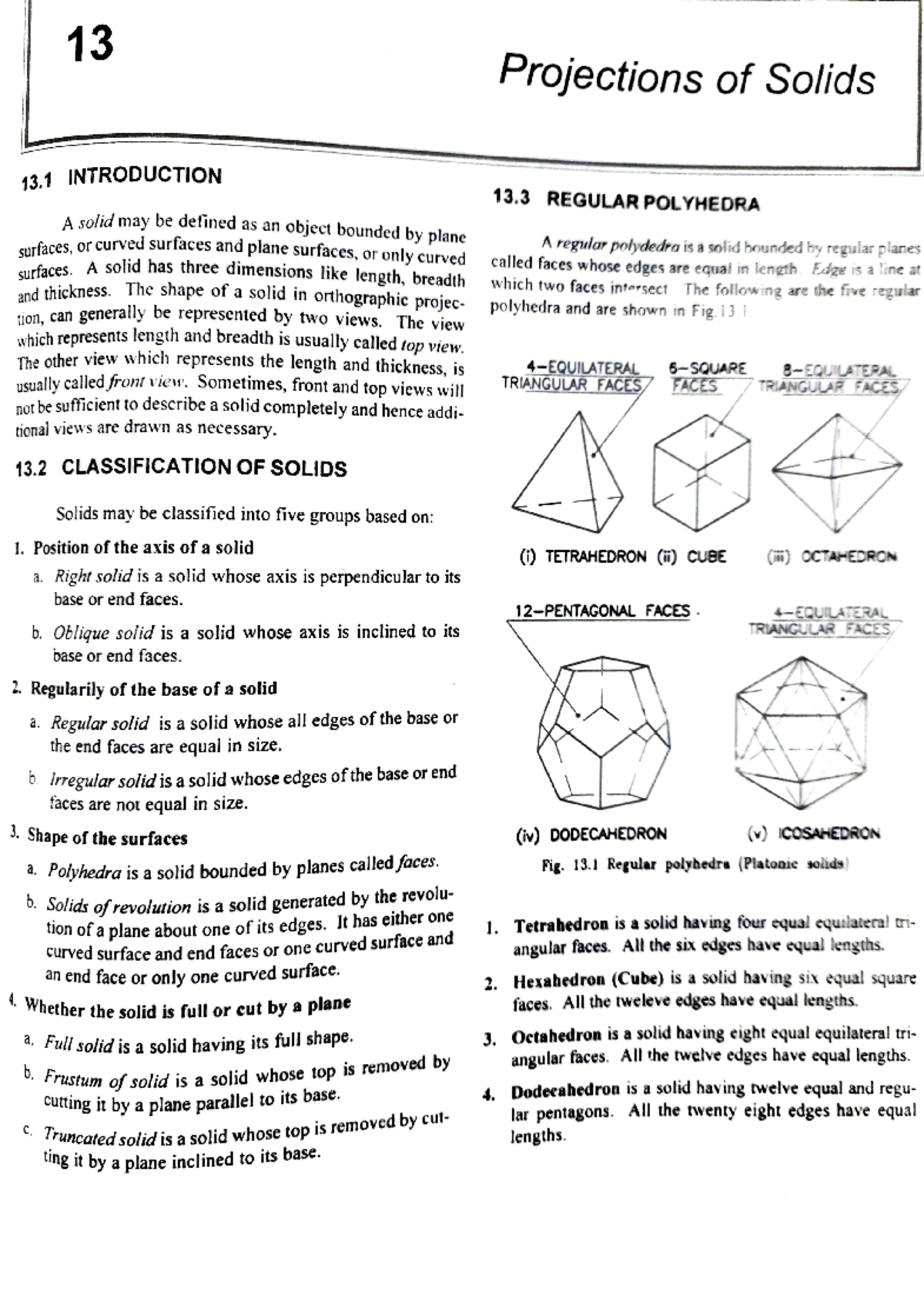 Solids - eg note - Engineering Graphics - Studocu