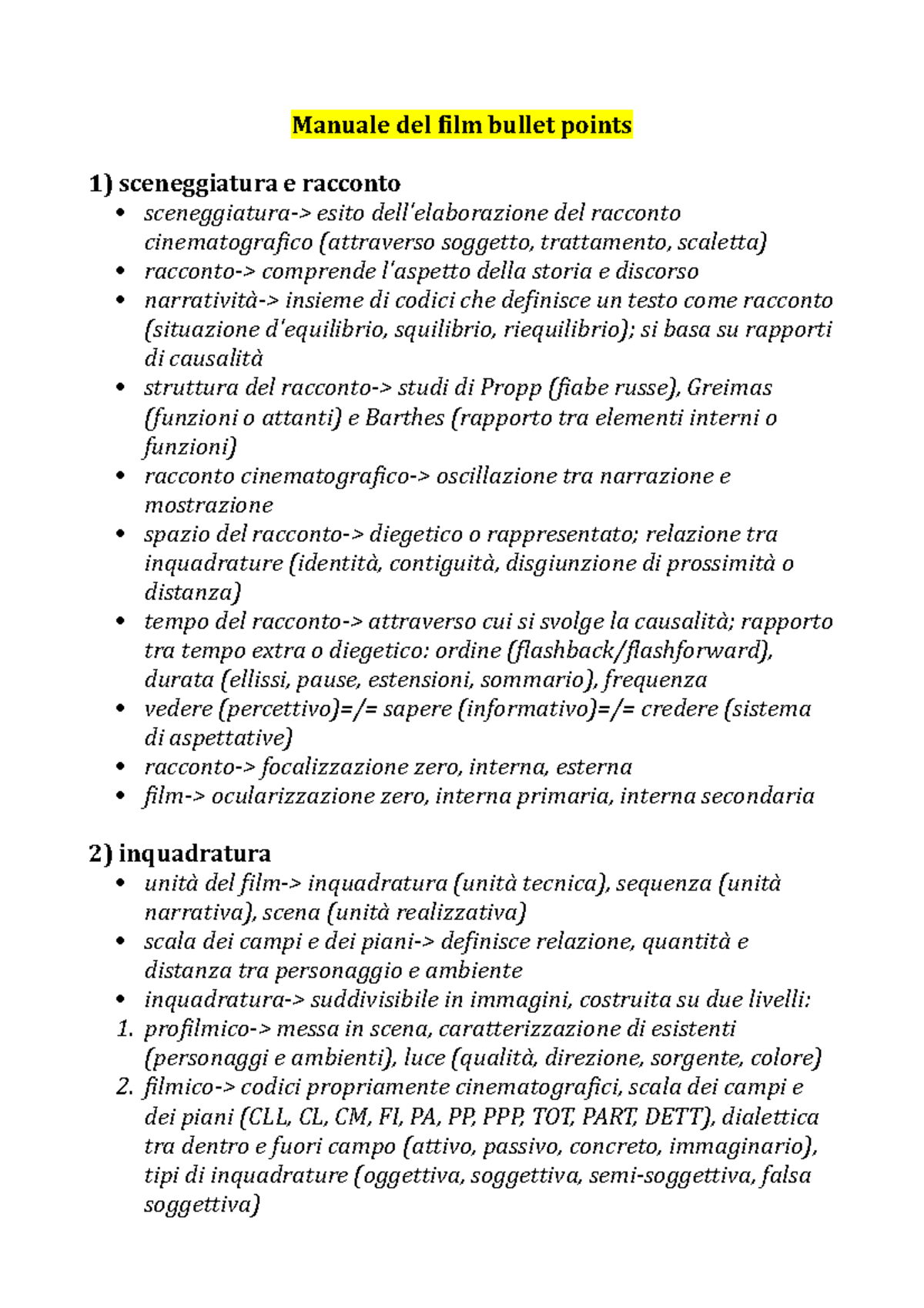 Manuale del film bullet points - Copia - Manuale del film bullet points ...