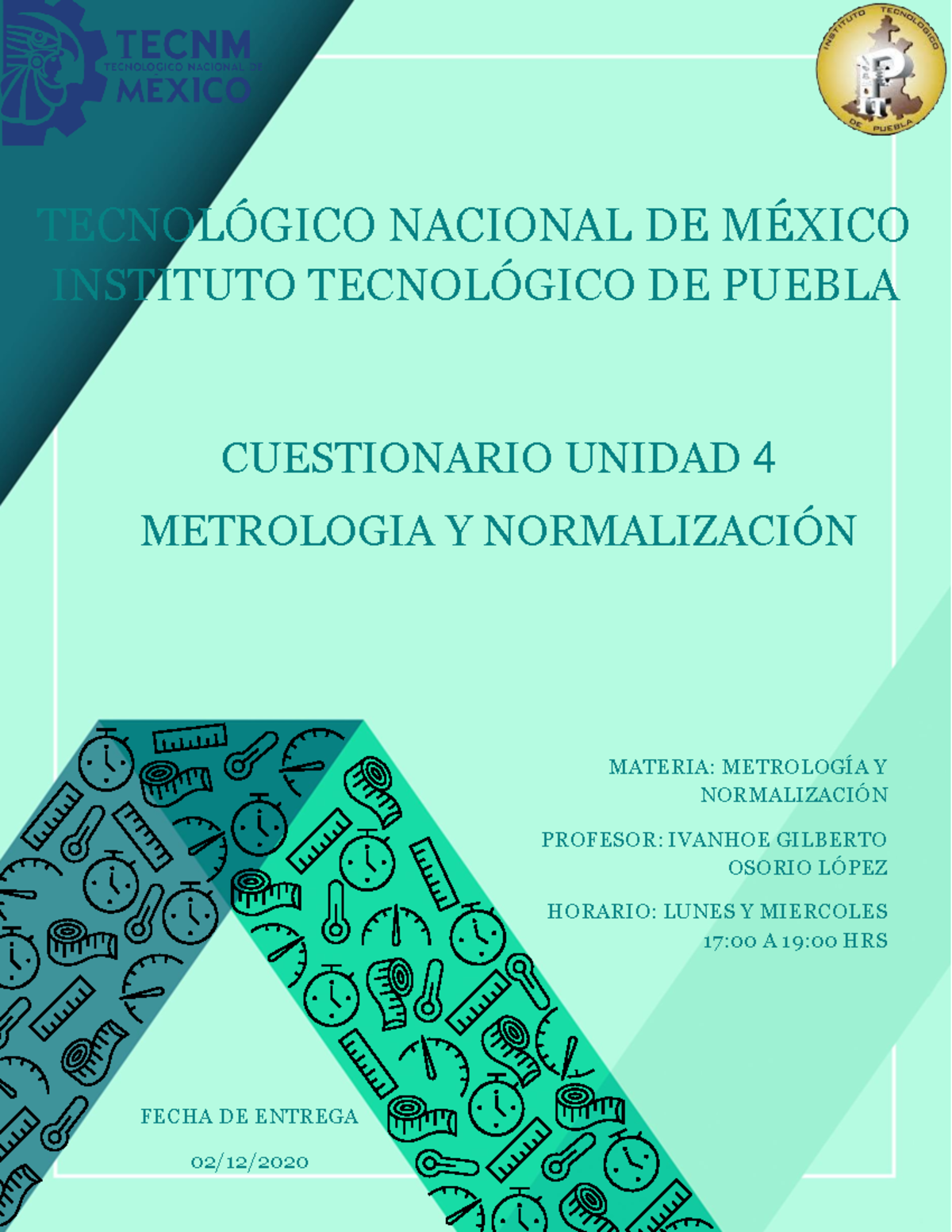 Cuestionario Unidad 4 Medición De Tiempo, Temperatura, Velocidad ...