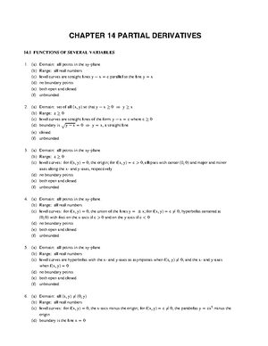 Seminar Assignments Section 14 1 Functions Of Several Variables Studocu