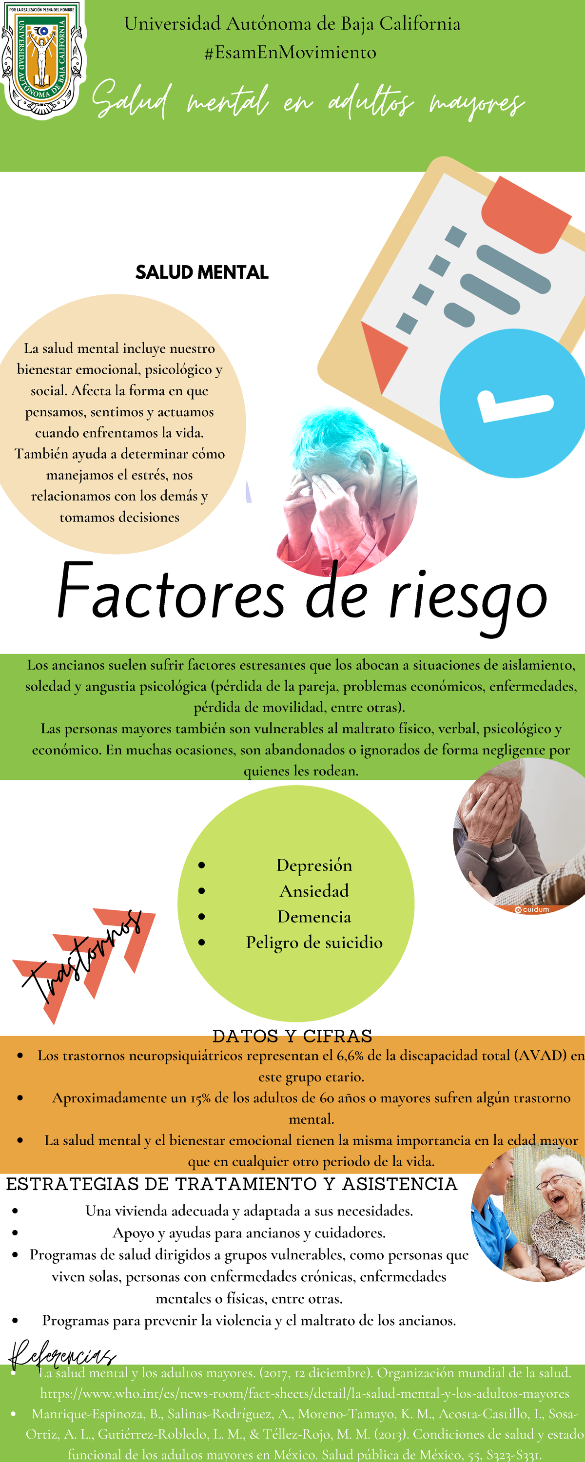 Salud mental en el adulto mayor - Factores de riesgo Los trastornos ...